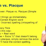 Plaque vs. Placque