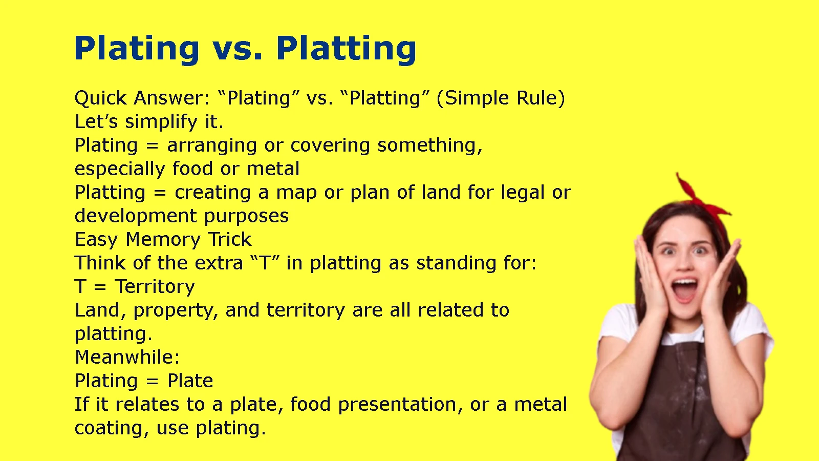 Plating vs. Platting