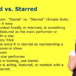 Stared vs. Starred