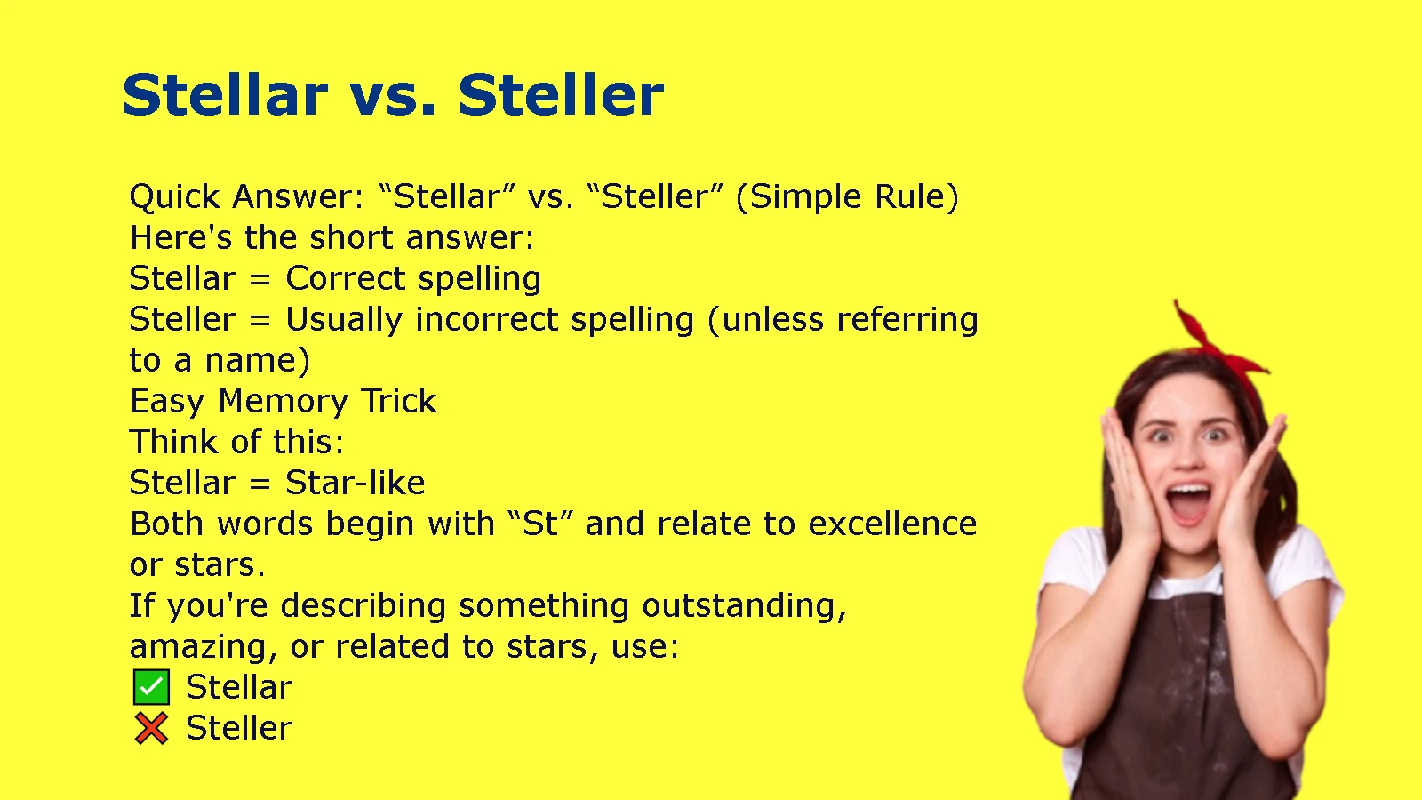Stellar vs. Steller