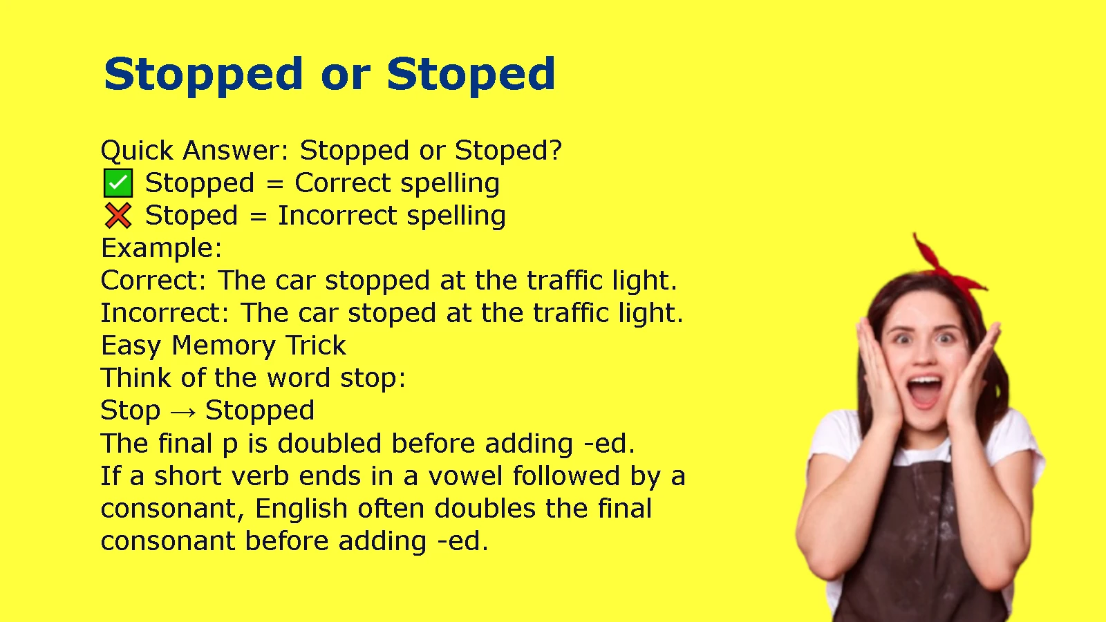 Stopped or Stoped