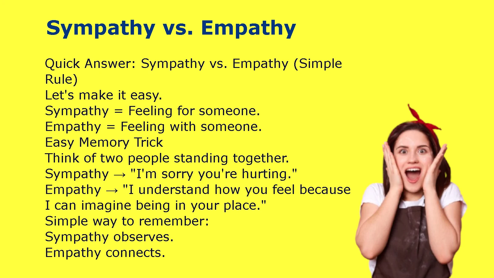 Sympathy vs. Empathy