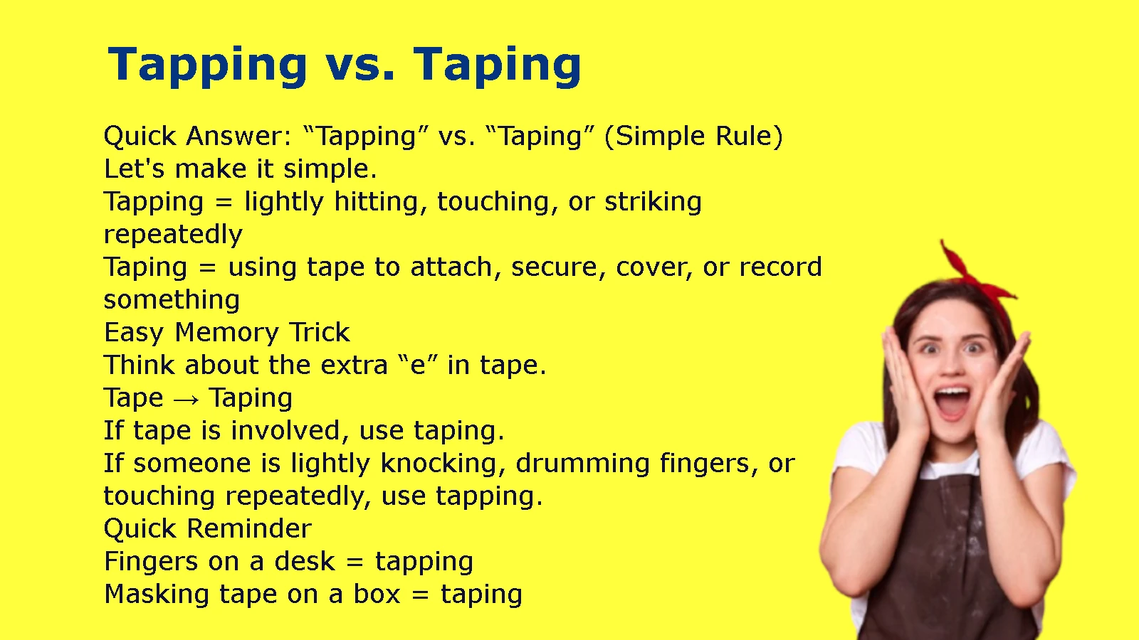 Tapping vs. Taping