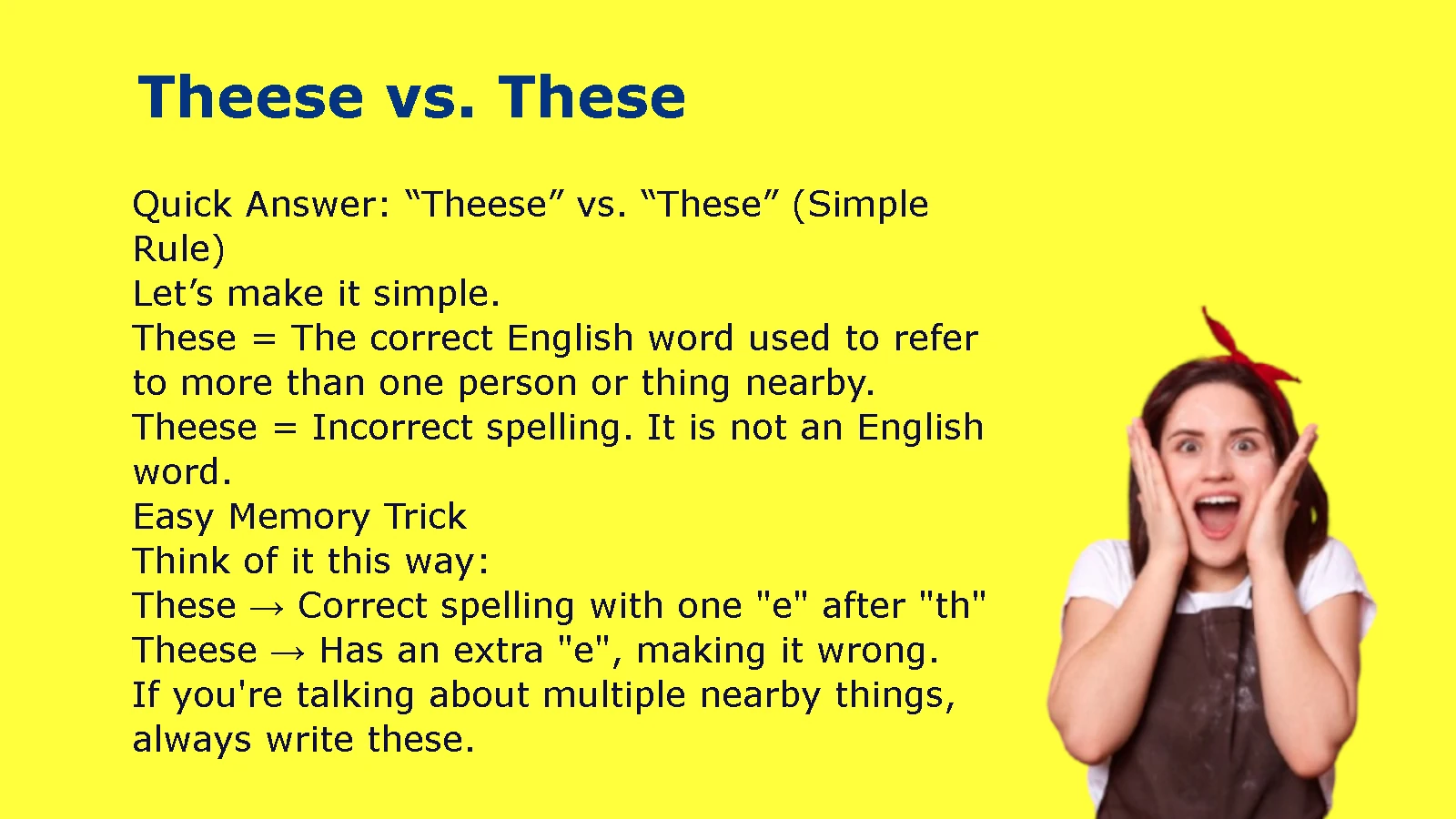 Theese vs. These