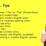 Tie vs. Tye