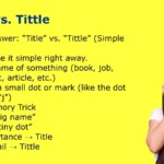 Title vs. Tittle