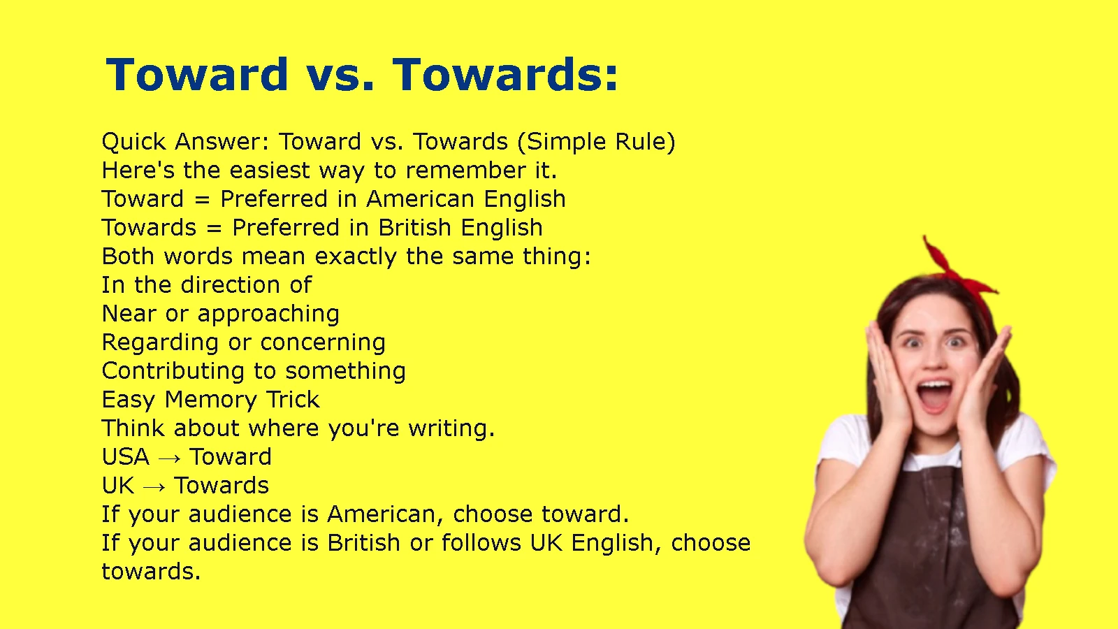 Toward vs. Towards