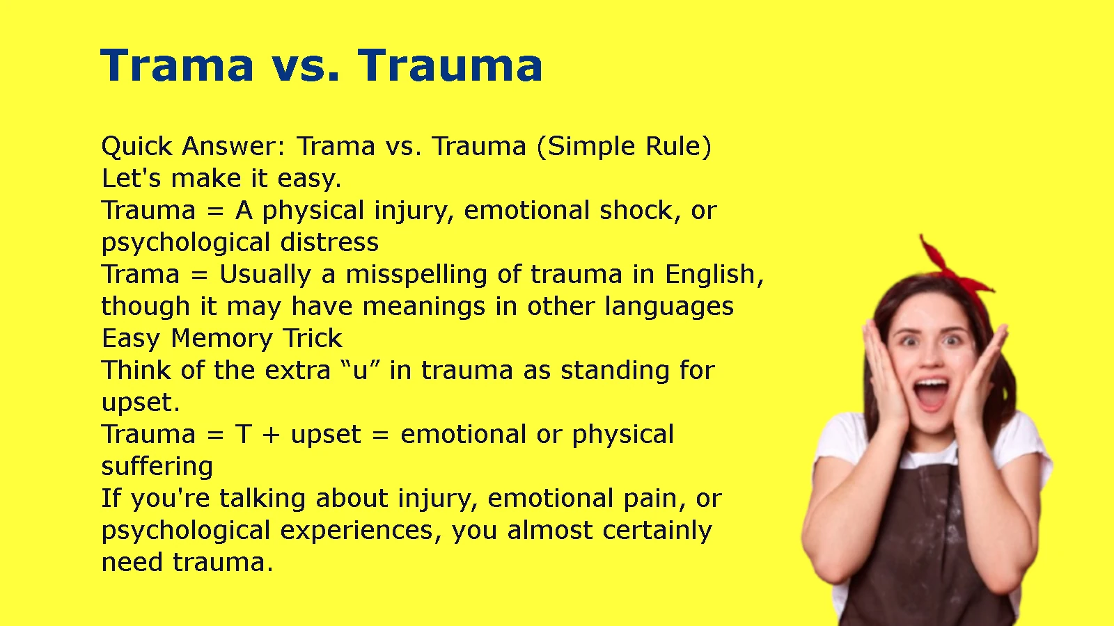 Trama vs. Trauma