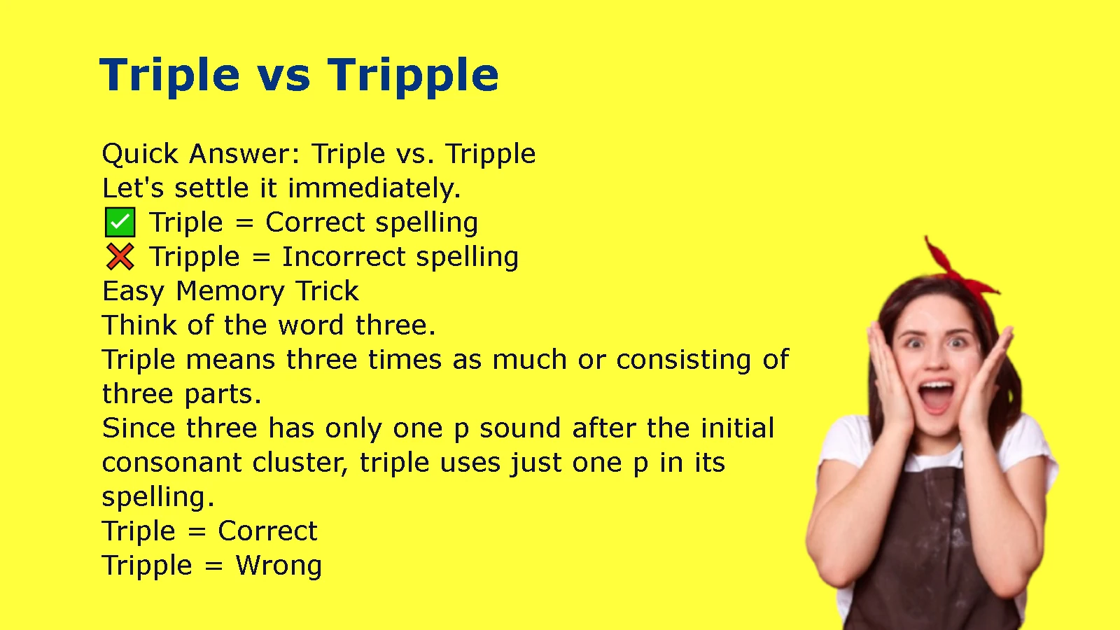 Triple vs Tripple