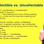 Uncollectible vs. Uncollectable