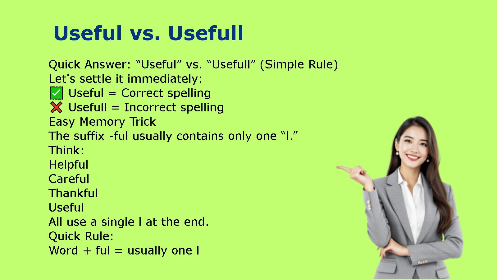 Useful vs. Usefull