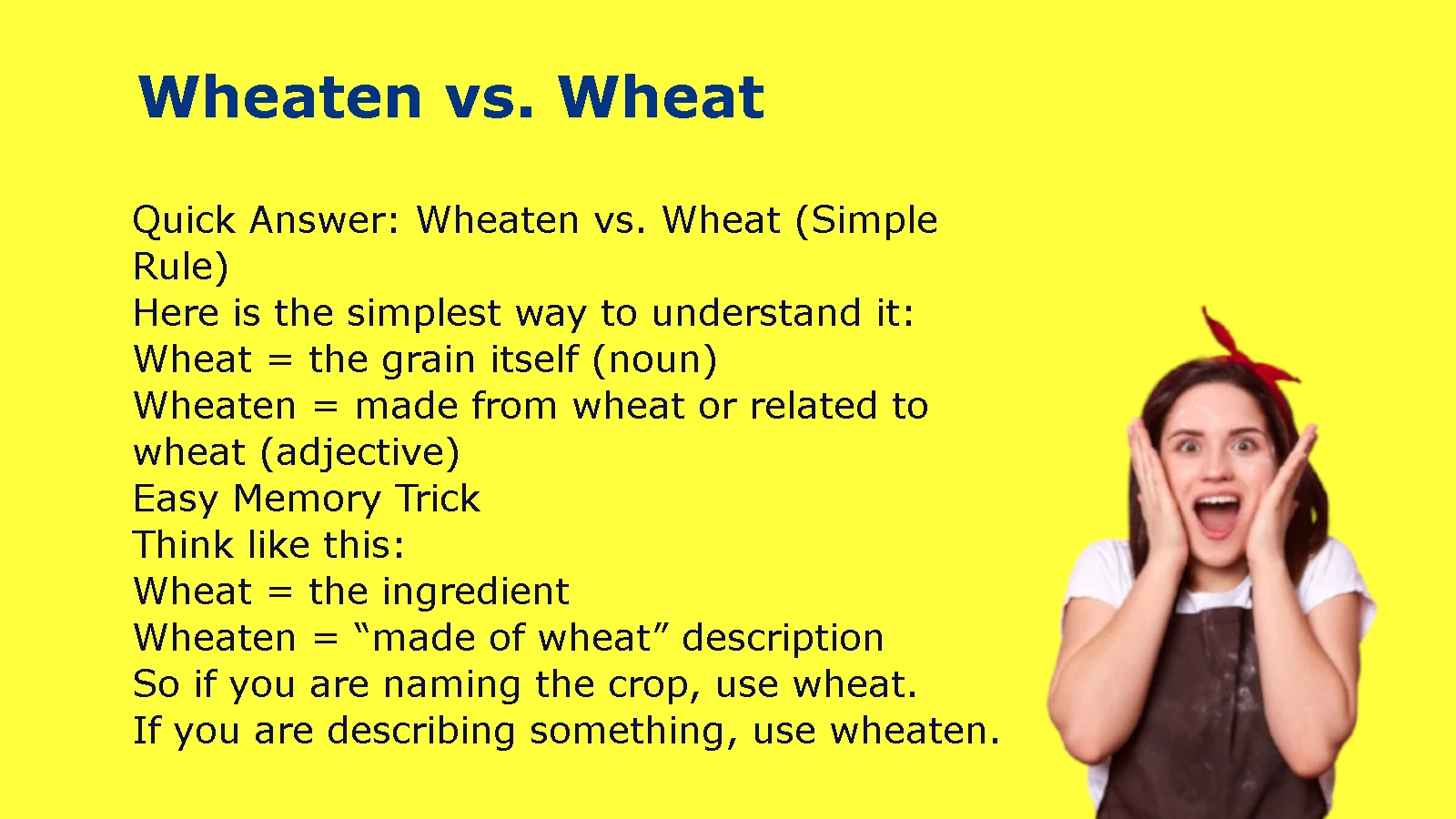 Wheaten vs. Wheat