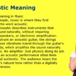 Acoustic Meaning