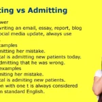 Admiting vs Admitting