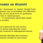 Alumnuses vs Alumni