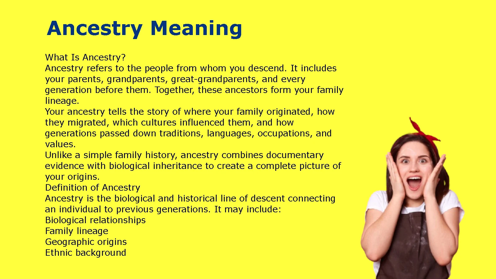 Ancestry Meaning