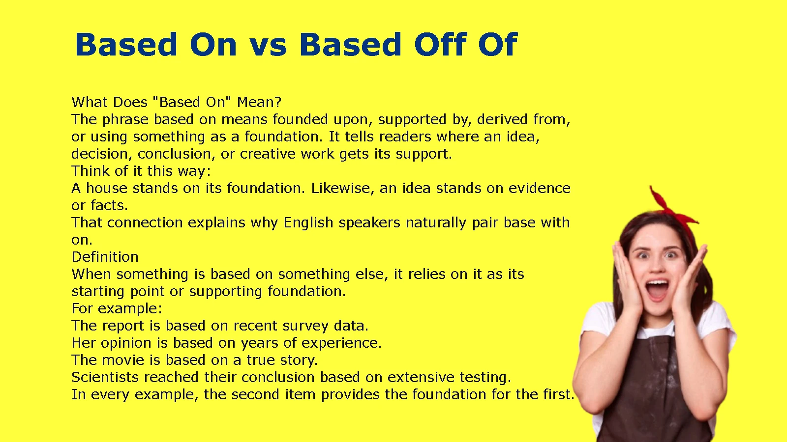 Based On vs Based Off Of