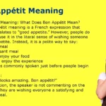 Bon Appétit Meaning
