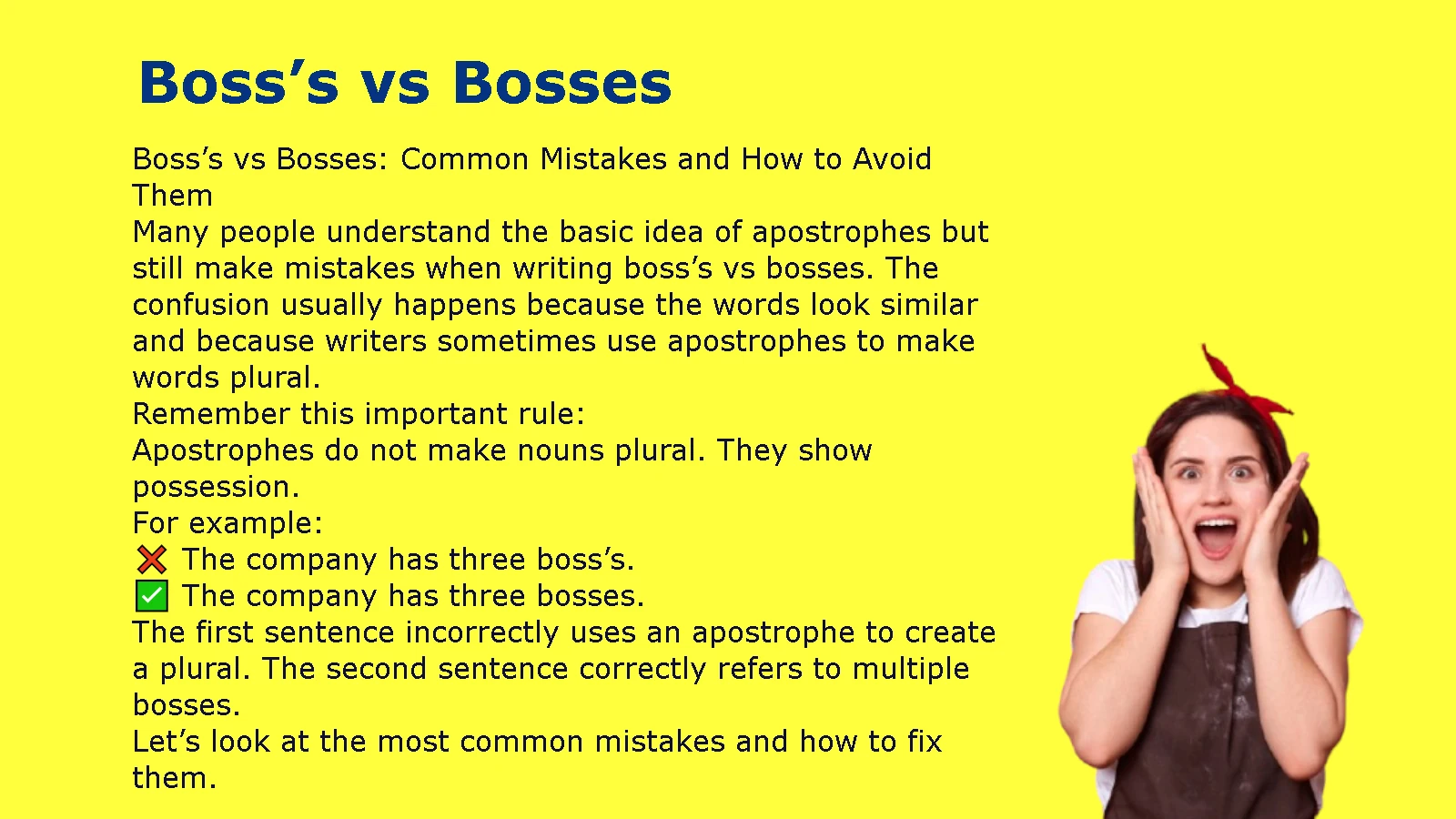 Boss’s vs Bosses