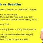Breath vs Breathe