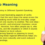 Cariño Meaning