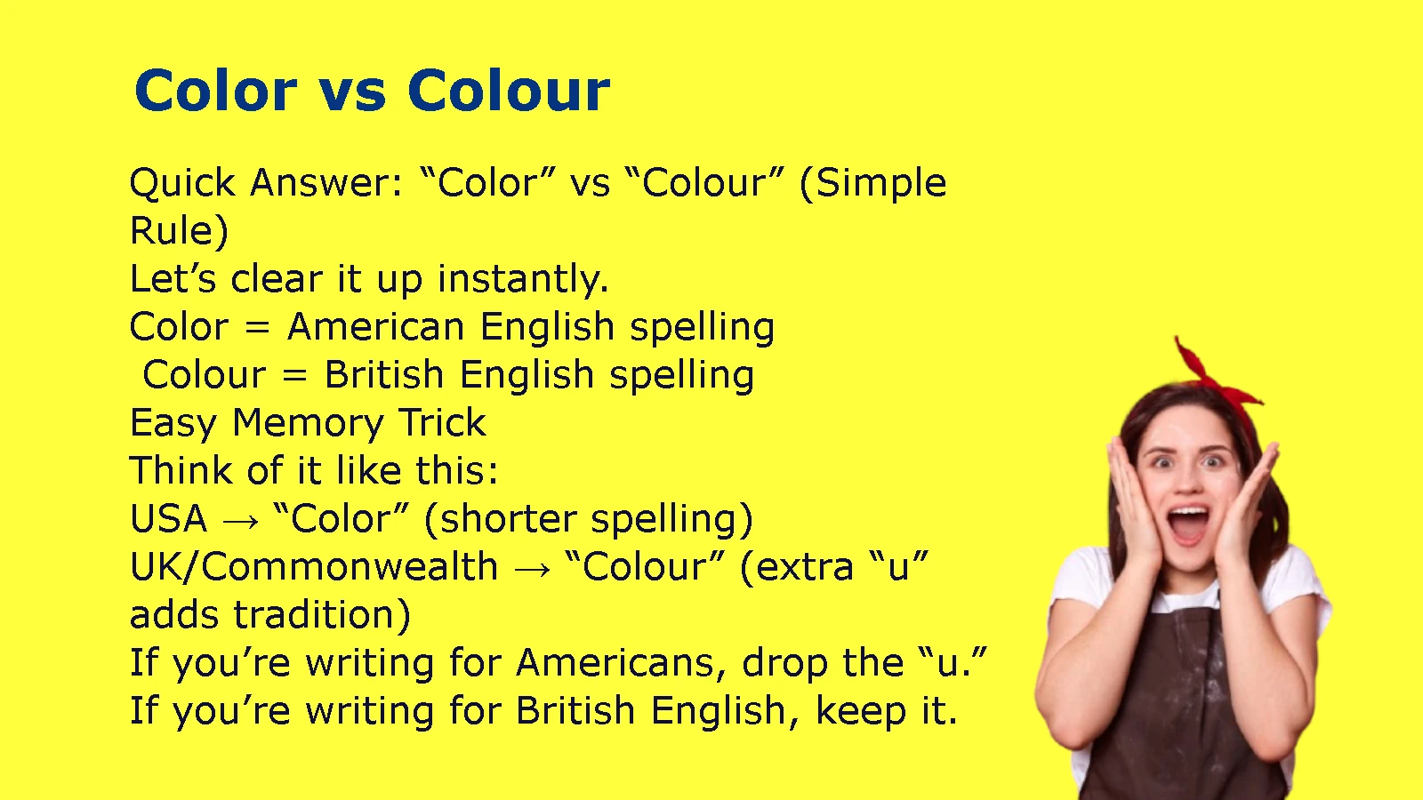 Color vs Colour