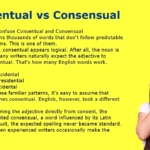 Consentual vs Consensual