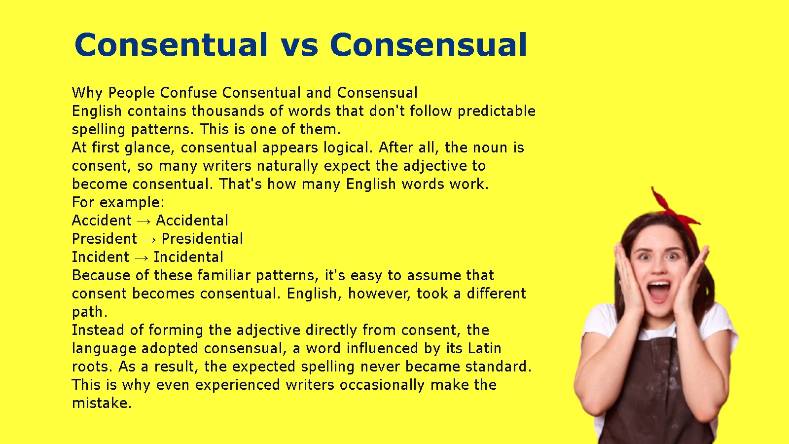 Consentual vs Consensual