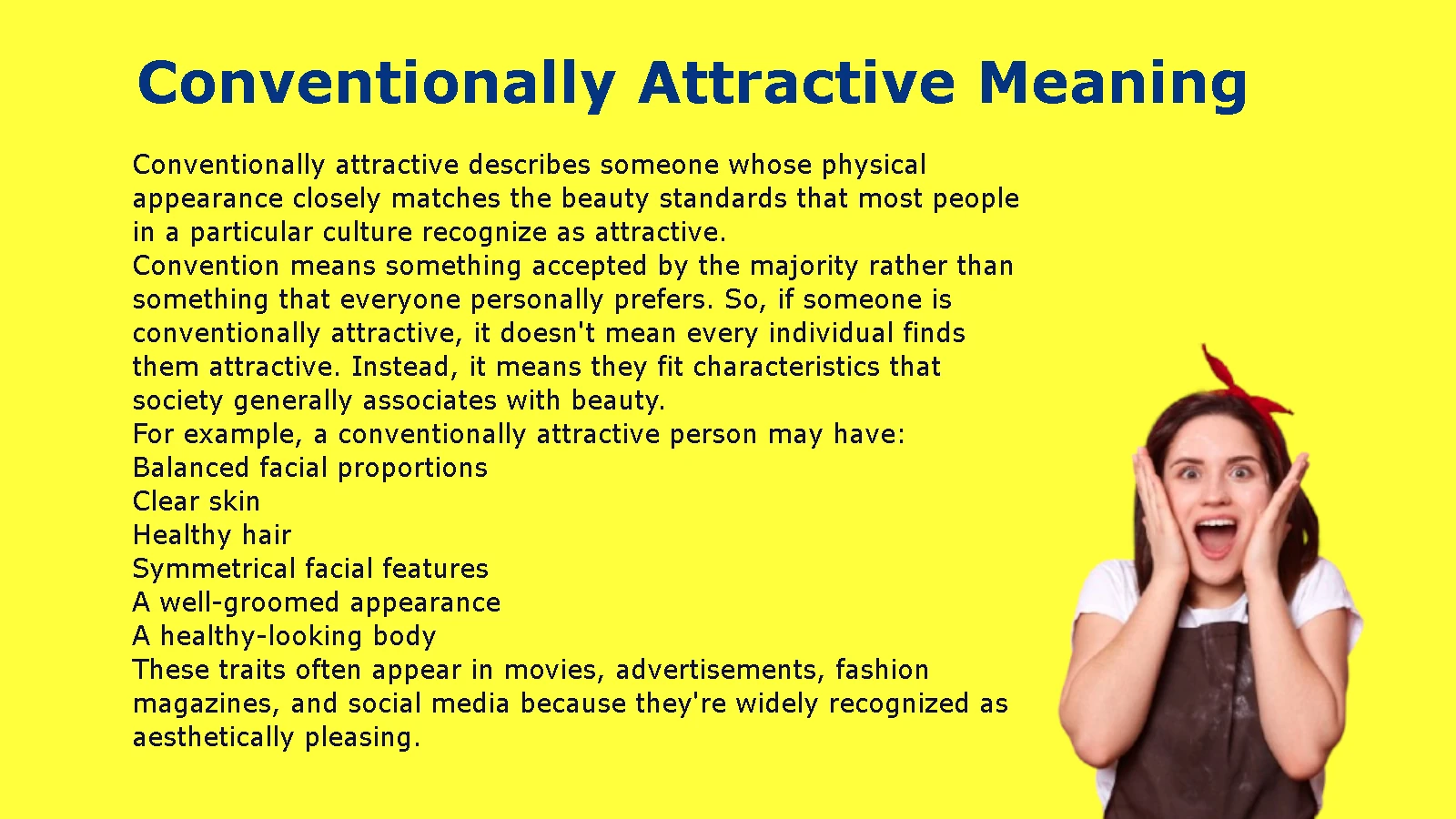 Conventionally Attractive Meaning