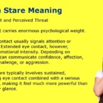 Death Stare Meaning