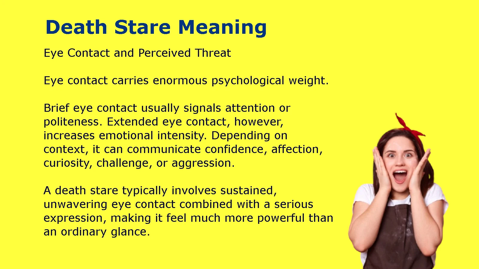 Death Stare Meaning