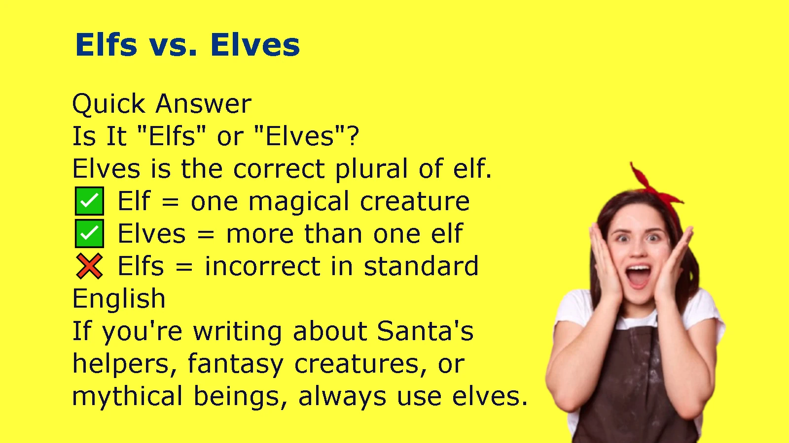 Elfs vs. Elves
