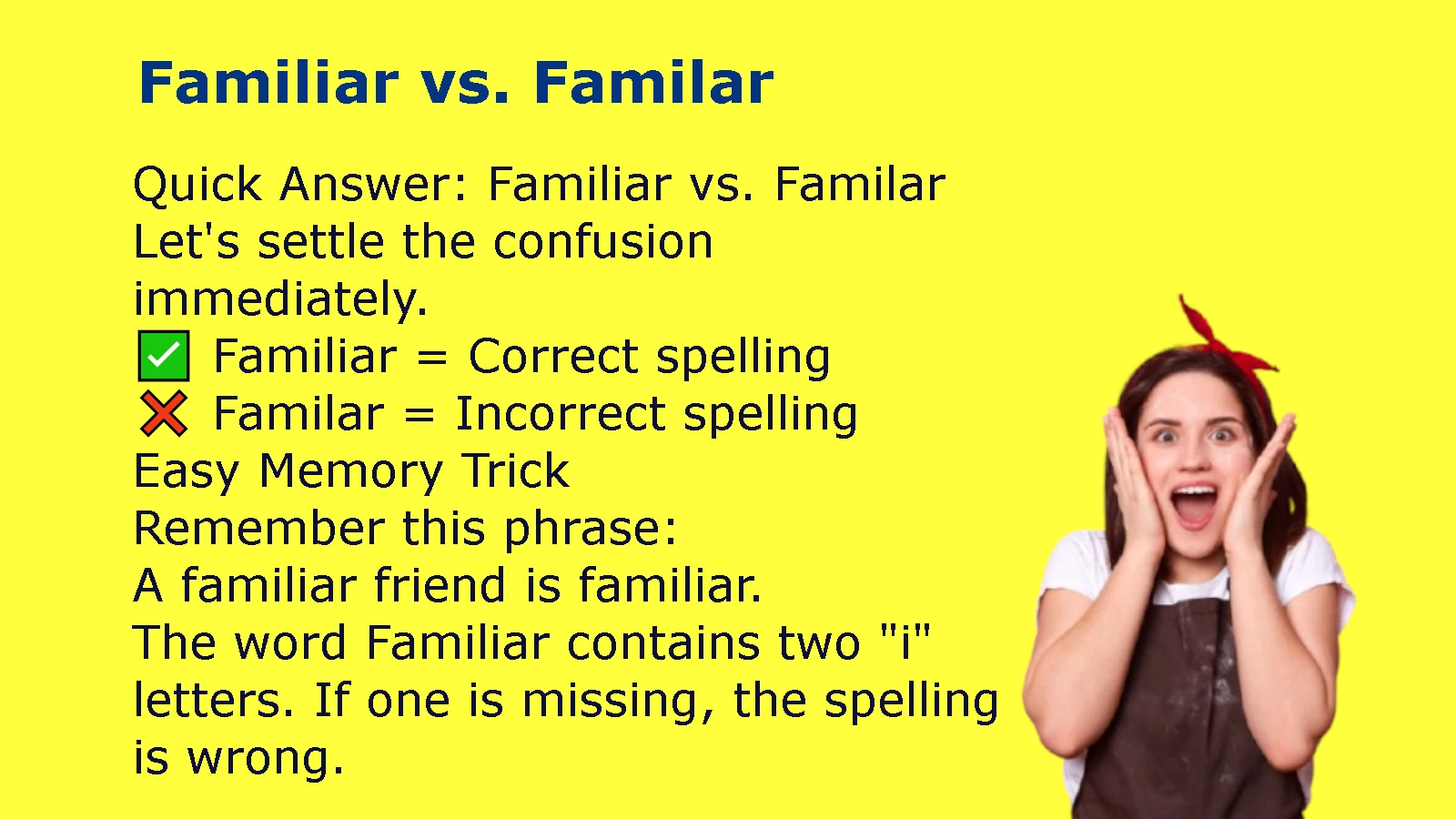Familiar vs. Familar