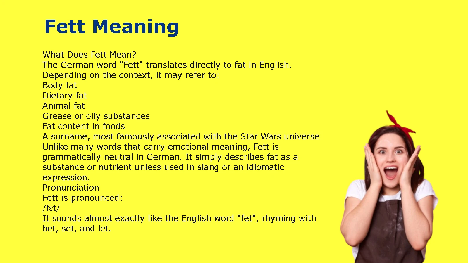 Fett Meaning