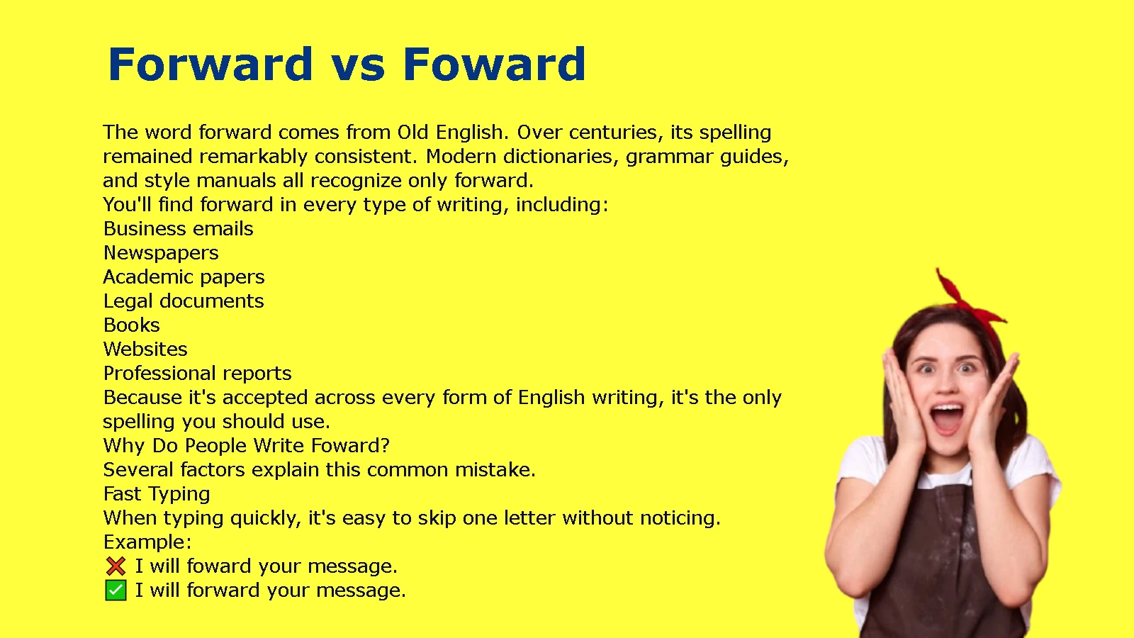 Forward vs Foward