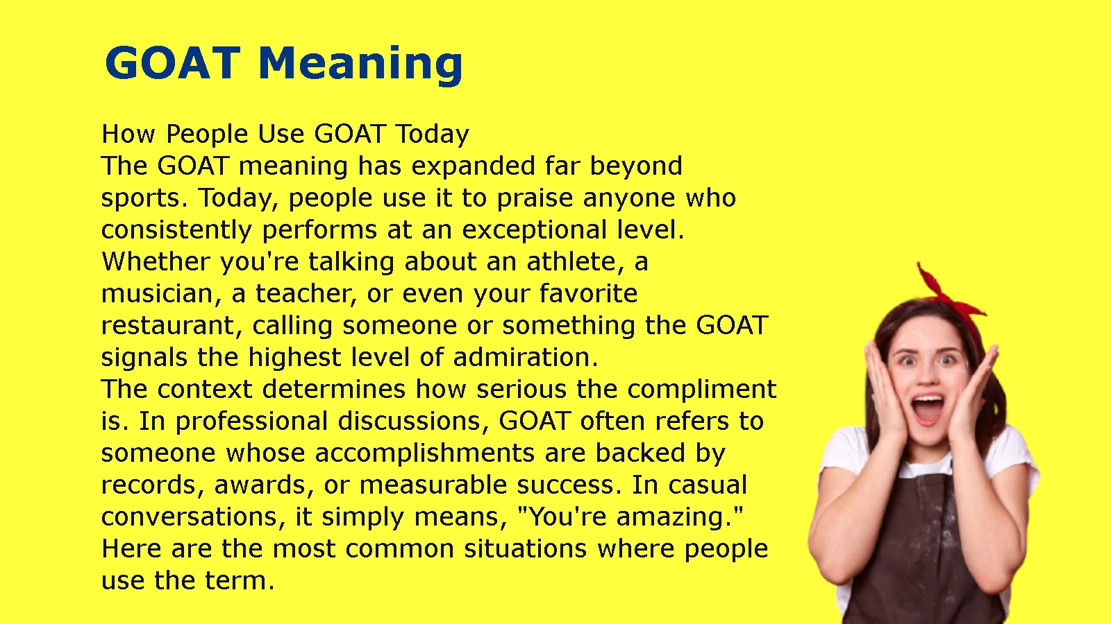 GOAT Meaning