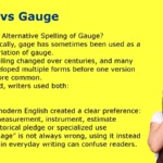 Gage vs Gauge