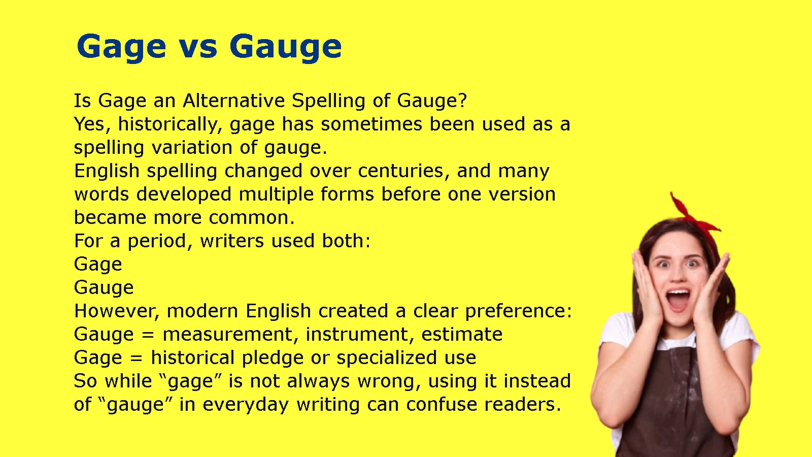 Gage vs Gauge