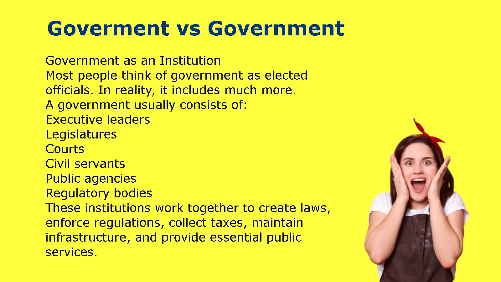 Goverment vs Government