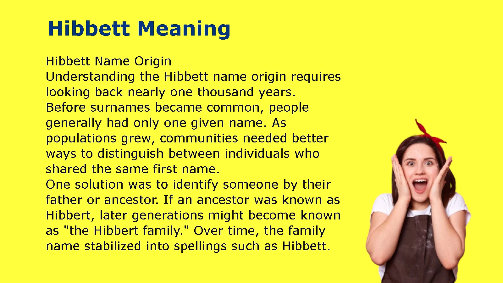 Hibbett Meaning