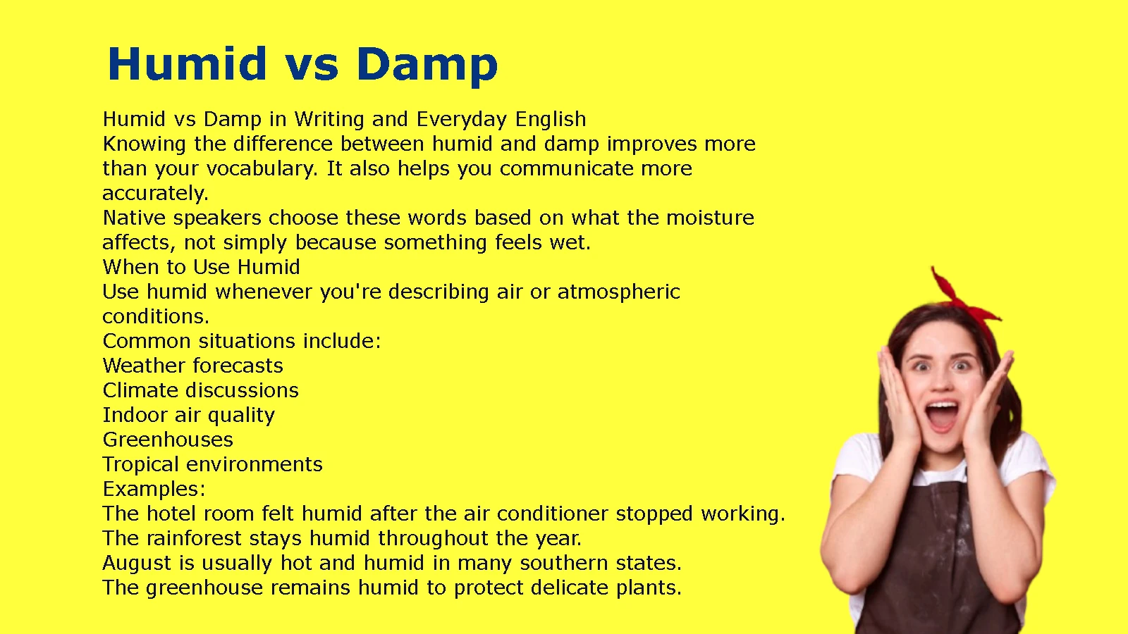 Humid vs Damp
