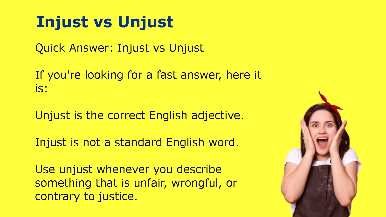 Injust vs Unjust