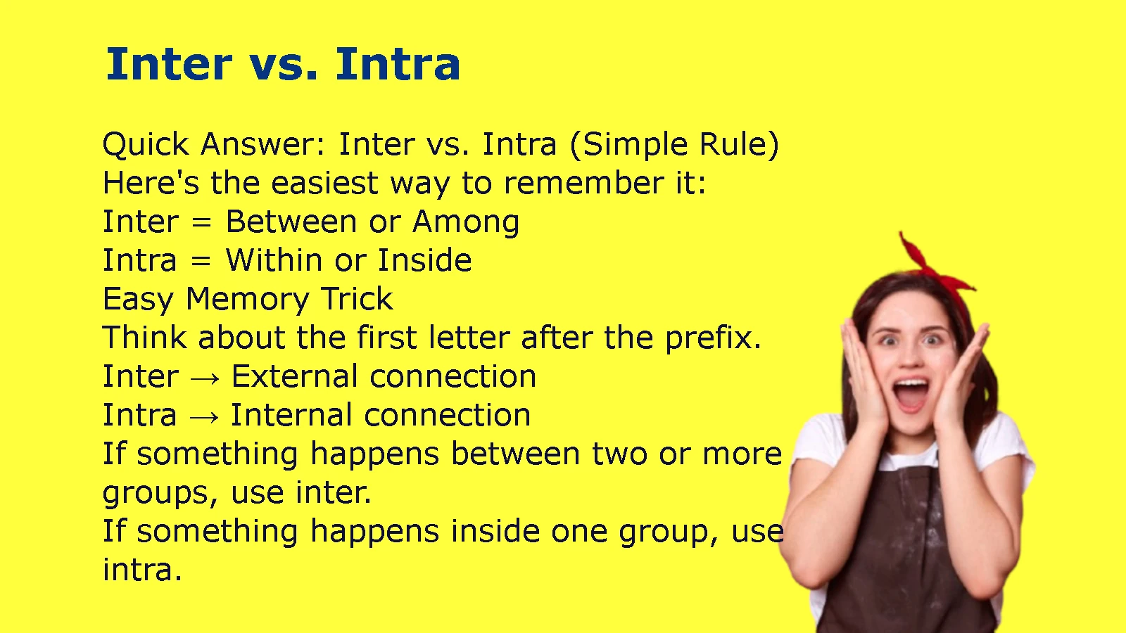 Inter vs. Intra