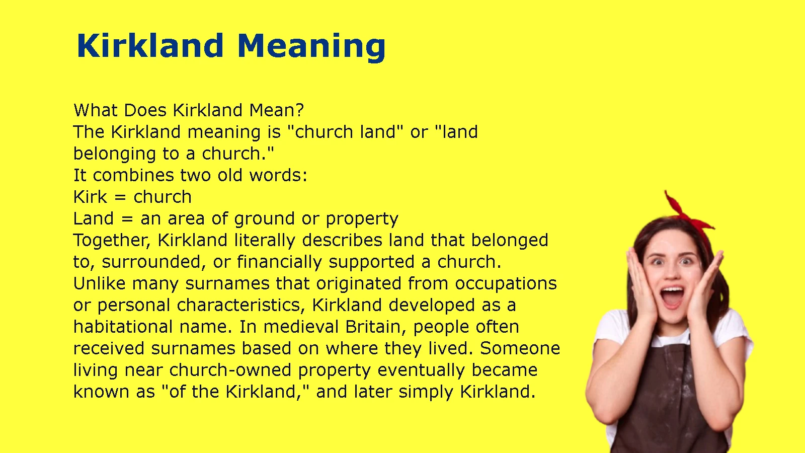 Kirkland Meaning