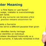 Linklater Meaning