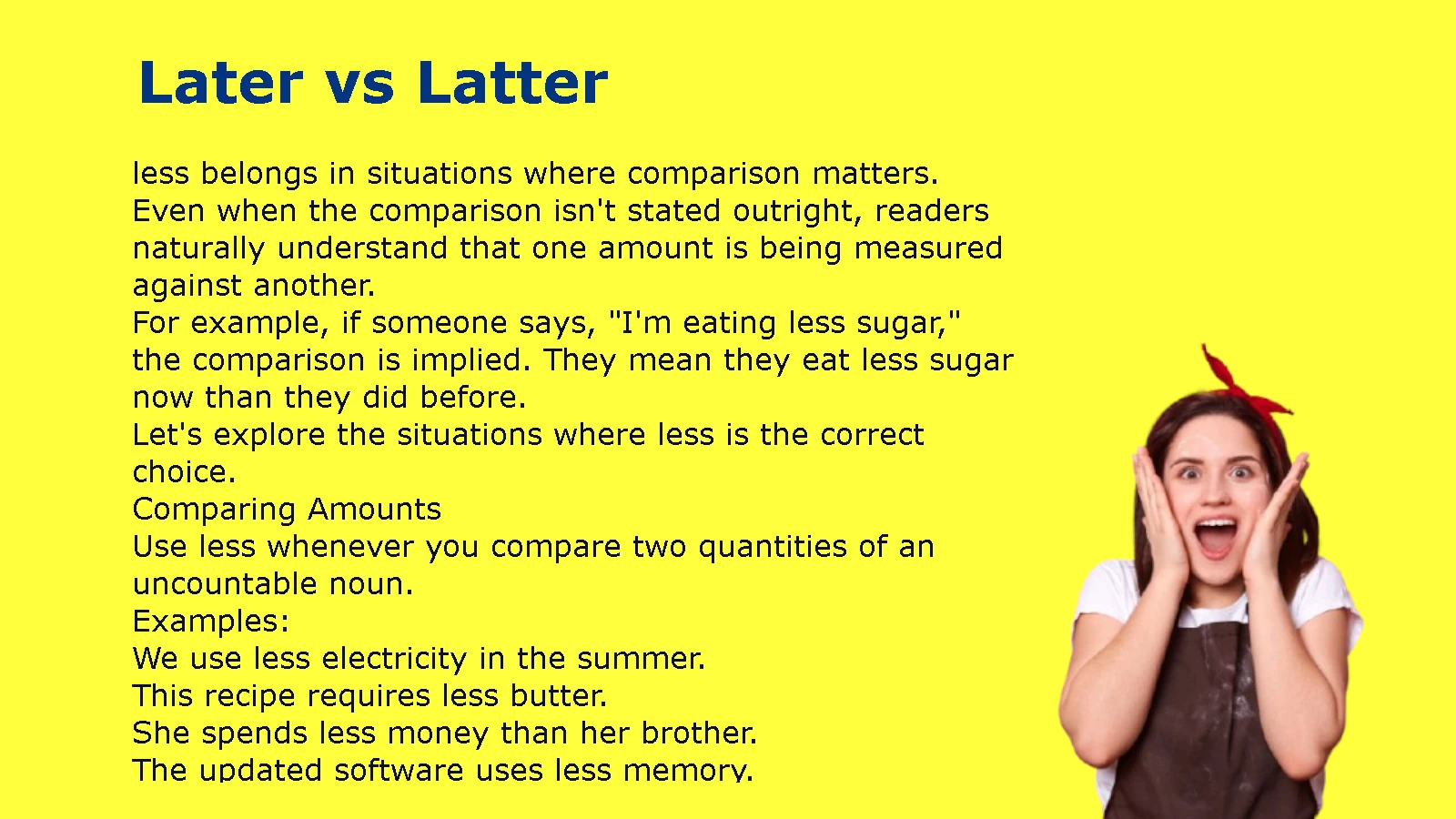 Little vs Less