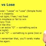 Loose vs Lose