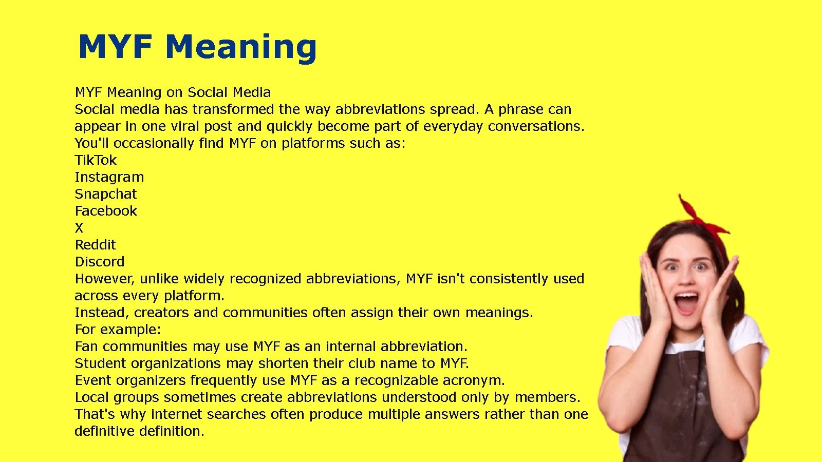 MYF Meaning