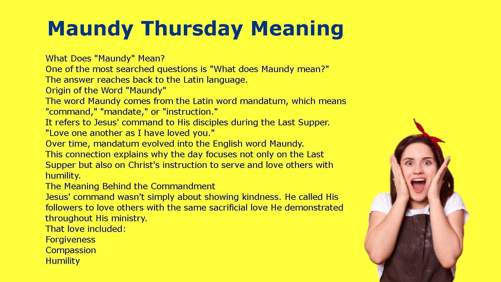 Maundy Thursday Meaning