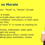 Moral vs Morale